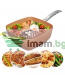 Тиган 5в1 с незалепващо покритие и 5 функции на работа Copper Chef